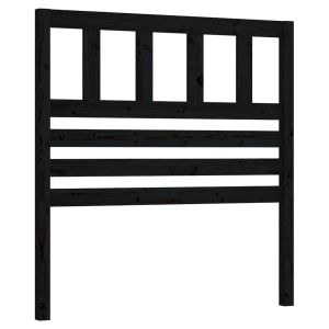 vidaXL cabecero de cama madera maciza de pino negro 81x4x100 cm