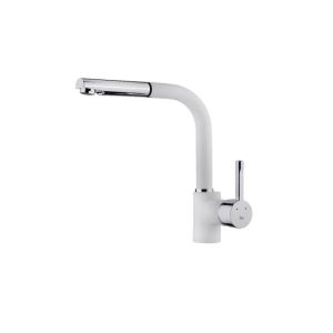 Grifo teka ark 938 w ext blanco y cromo pintura anti huellas