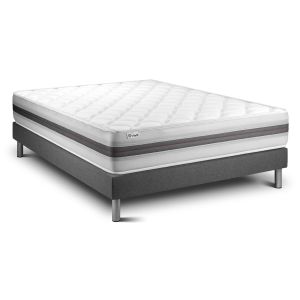 Conjunto vitalmemo back 135 x 200 cm somier kit gris