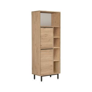 Columna merbok, 2 puertas, madera marrón nogal