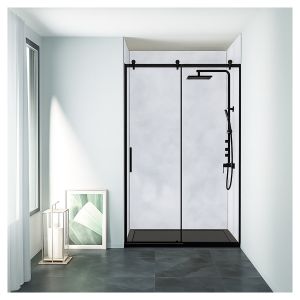 Ondee - kit  paneles murales nicho paloma hormigón 120cm perfil negro