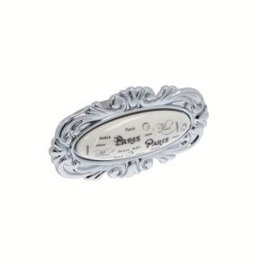 Pomo para muebles en zamac y porcelana dist entre eje 32 mm