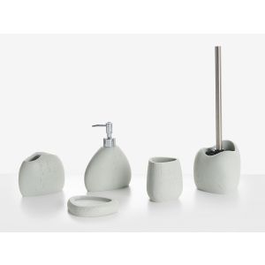 Conjunto de 5 accesorios de baño coata gris claro