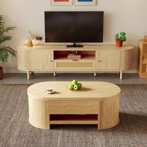 Mesa de centro ajustable en altura+mueble para tv