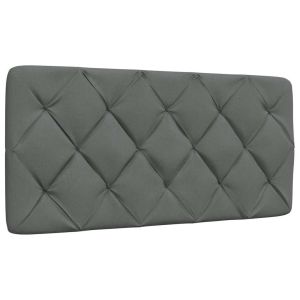 Cabecero de cama acolchado tela gris oscuro 100 cm eso1993