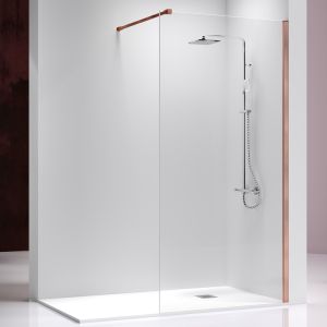 Panel fijo de ducha fresh rose oro rosa - 98/99 cm