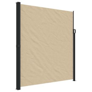 vidaXL toldo lateral retráctil beige 220x600 cm