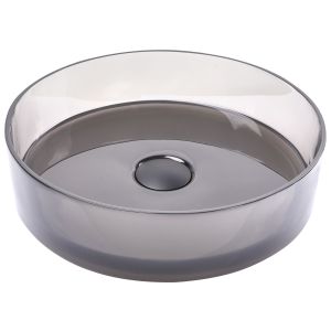 Lavabo sobre encimera tolosa ⌀ 36 cm solid surface negro