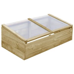 vidaXL invernadero de madera de pino impregnada 100x50x35 cm