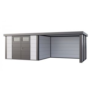 Caseta jardin nh9 c apoyo grande e ventanas derecha | blanco | novo habitat