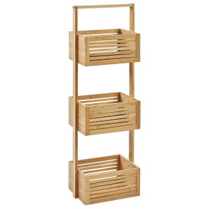 Estantería waverly madera de bambú marrón claro