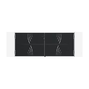 Puerta acero nali arlberg 3m alt.200cm + 2 postes carmo