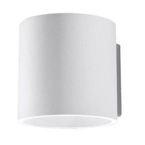 Lámpara de pared orbis 1 blanco aluminio 10x10x12cm