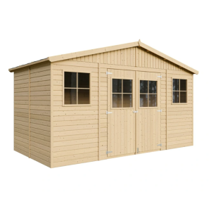Cobertizo de madera Timbela m332+m332g, 8 m², con suelo, 246×418×220 cm