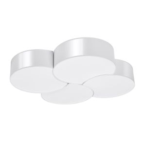Lámpara de techo circle 8 blanco cloruro de polivinilo 78x11.5x71.5cm