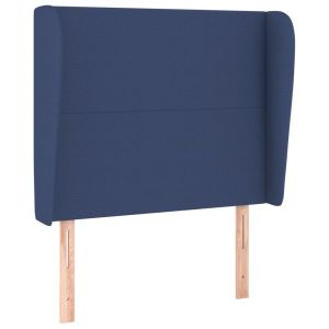 vidaXL cabecero con orejas de tela azul 83x23x118/128 cm