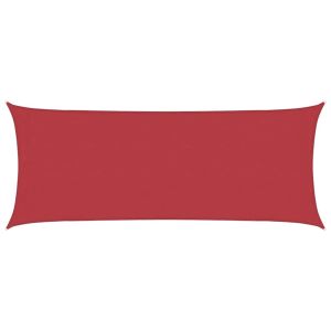 vidaXL toldo de vela rojo hdpe 160 g/m² 2x4,5 m