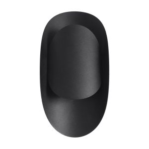 Lámpara de pared tear 1 negro acero 13x30x10cm