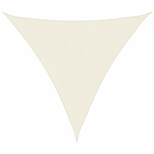 Toldo de vela triangular tela oxford color crema 3x3x3 m