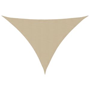 vidaXL toldo de vela triangular tela oxford beige 4,5x4,5x4,5 m