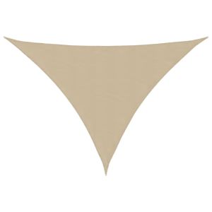 vidaXL toldo de vela triangular tela oxford beige 4x5x5 m