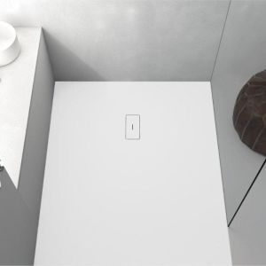 Plato de ducha resina fusion blanco  80x170cm