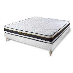 Pack colchón soft 180x220cm + somier multiláminas, espuma de alta densidad,