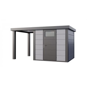 Caseta jardin nh4 c apoyo abierto pequeño a izq | gris claro | novo habitat