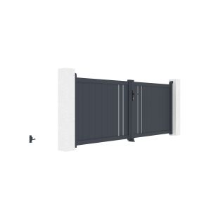 Pack portón eléctrico batiente 3m h.120cm giona + ranger b150 motorización