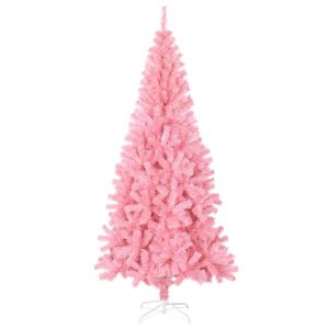 Árbol de navidad artificial con soporte PVC rosa 180 cm es6767