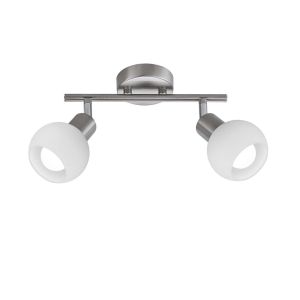 Plafón de techo 2 luces diseño moderno y funcional