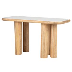 Escritorio madera mango marrón telo 140x60x75 cm