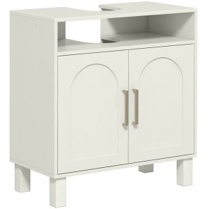 Mueble bajo lavabo 60x30x63 cm color beige Homcom, hogar - baño