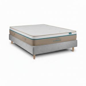 Leafsleep conjunto spring visco 200x120 cm - colchón 27 cm y sommier