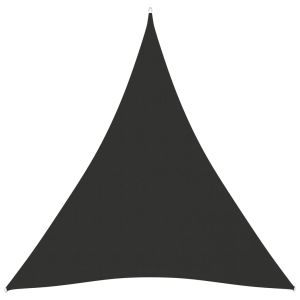 vidaXL toldo de vela triangular tela oxford gris antracita 5x6x6 m
