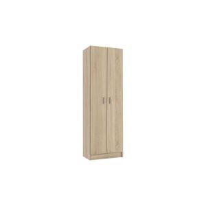 Armario zapatero multiusos de 2 puertas 59x180 cm roble canadian