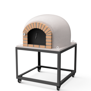 Horno de leña exterior de obra modelo stromboli blanco - 100x100x157cm