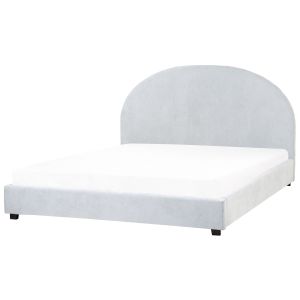 Cama chenilla vaucluse 160 x 200 cm azul claro