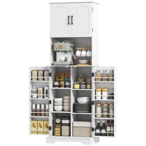 Aparador en mdf blanco 60x40x181.5 cm