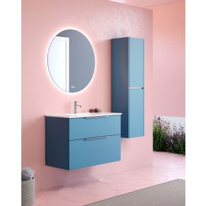 Mueble de baño suspendido con lavabo cerámico | 80 cm  island mate