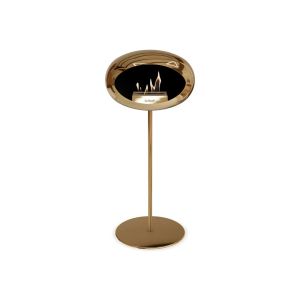 Chiminea bioetanol Ground Steel High Chromed Rose Gold 2