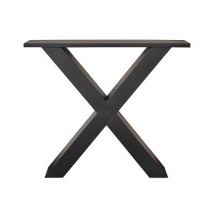 Patas de metal en x, 84x71cm, negro
