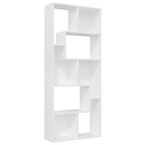 vidaXL estantería librería madera contrachapada blanco 67x24x161 cm