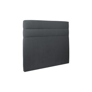 Cabecero 200 cm lines - tela terciopelo gris antracita - gris antracita