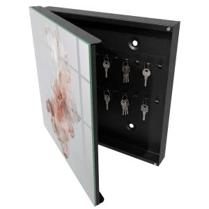 Caja de llaves 30x30x5 elegancia líquida, apertura izquierda tulup