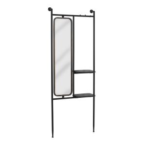 Estanteria de pared con estructura de metal, 67x19x166,5cm