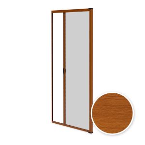 Mosquitera enrollable para puerta 140x230 cm - roble dorado