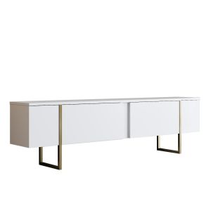 Mueble para la televisión de madera <<luxe>> - 180 x 30 x 50 cm - oro blanc