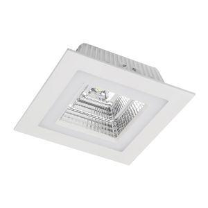 Foco empotrable LED con doble encendido 7w+3w 4000k cuadrado blanco