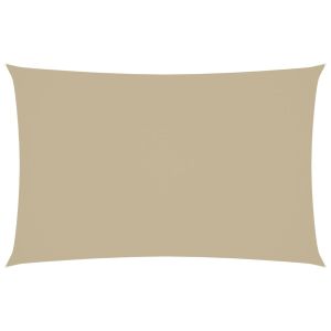 Toldo de vela rectangular tela oxford beige 2x5 m